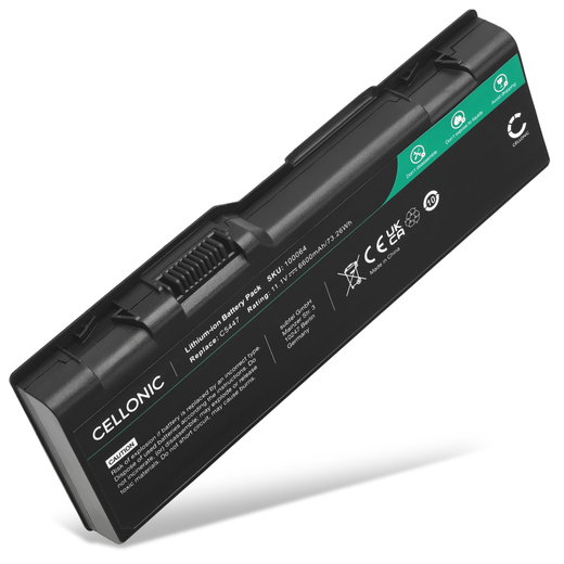 Batteria per portatile Dell XPS M1710, M170, Inspiron 9400, 6000, 9300, 9200, Precision M6300, M90, Dell YF976 ricambio per laptop 6600mAh 11.1V 