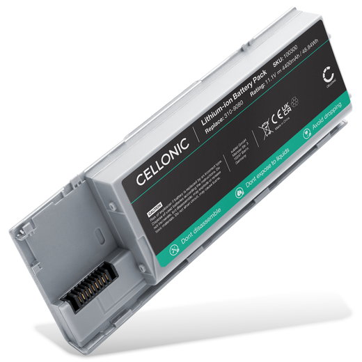 Akku für Dell Latitude D630, D620, D630 ATG, D630c, PP18L, RD300, RD301, PC764, PD685 Laptop - 4400mAh 11.1V 