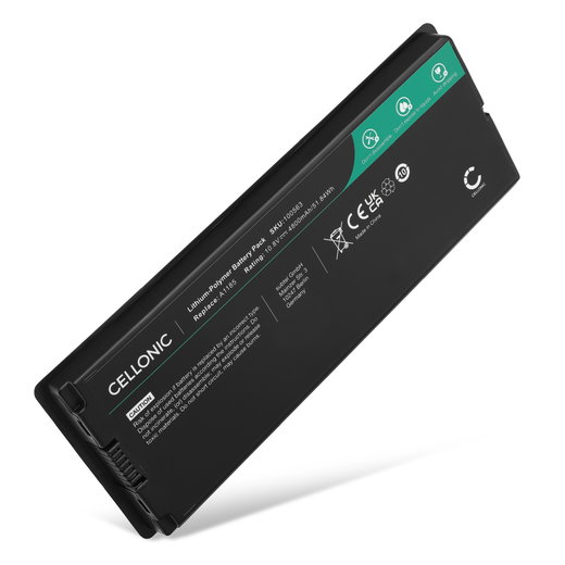 Battery for Apple MacBook 13 - A1181 (2006, 2007, 2009), A1185, 661-3958 10.8V 4800mAh from CELLONIC