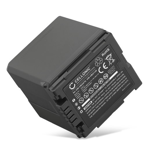 Batterie pour Panasonic HDC-SD200 SD707 SD700 SD600 HDC-HS9 HDC-SDT750 HDC-TM700 NV-GS500 VW-VBG070 VW-VBG130 VW-VBG260 (2200mAh, 7.4V) de CELLONIC