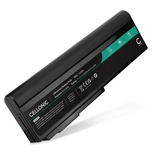Batería ASUS para ordenador portátil ASUS X55, G50V, X64J, M513, G50, X64V, M50V, G51, Lamborghini VX5, X64, A32-M50 6600mAh 11.1V  de CELLONIC