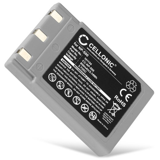 Bateria Konica NP-500 NP-600 DR-LB4 850mAh - , Batería recargable para camaras Konica Minolta Digital Revio KD-500Z KD-420Z Konica Minolta Dimage G400 G500 G600 Concord Eye Q