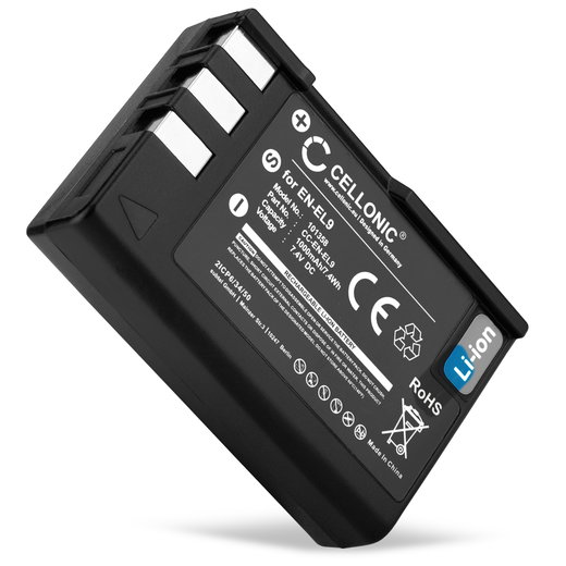 Batterie EN EL9 pour Nikon D3000 D5000 D60 D40 D40x - Capacité de 1000mAh Batterie Remplacement batterie origine