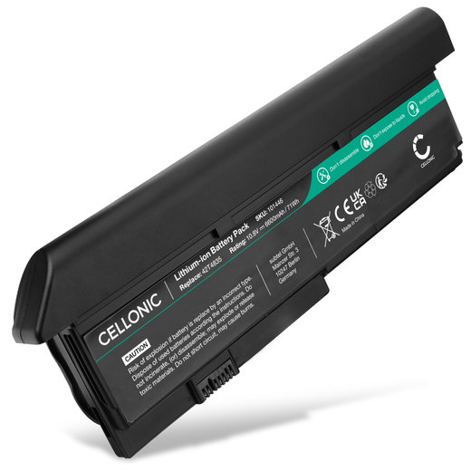 Akku für Lenovo ThinkPad X201, X200, X201i, X200s, X201s, X200si, 42T4534, 42T4537 Laptop - 6600mAh 10.8V 