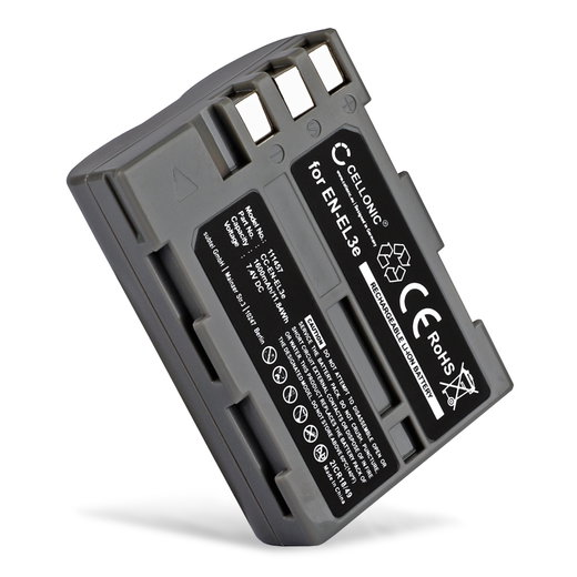 Akku kameraan Nikon D700 D90 D50 D70 D70s D80 D100 D200 D300 D300S EN-EL3e - EN-EL3e (1600mAh, 7.4V) tuotemerkiltä CELLONIC