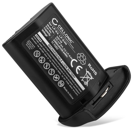 Akku für Canon 550EX 540EZ, EOS 1D Mark III, 1D Mark IV, 1Ds Mark III 2400mAh von CELLONIC