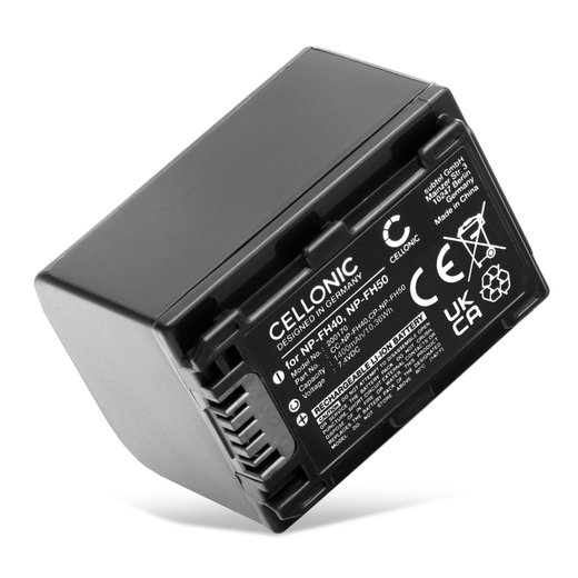 CELLONIC Camera Battery for Sony HDR-CX105 CS505 CX11 HDR-SR12 SR11 SR10 HDR-HC9 HC3 HDR-XR520 DCR-SX30 Replacement NP-FH100 NP-FH60 -FH50 Battery 1400mAh Backup 
