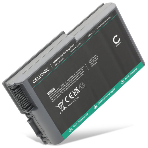 Batería Dell para ordenador portátil Dell Latitude D610, D520, D600, D530, D505, D510, D500, Inspiron 510m, 500m, 600m 4400mAh 11.1V  de CELLONIC