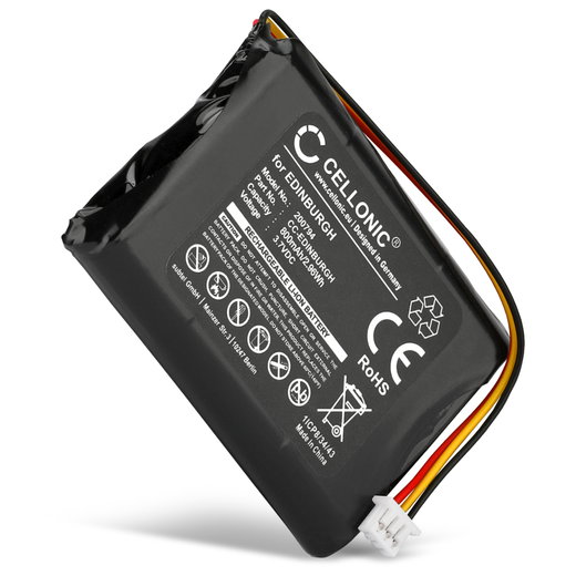 Batteri för TomTom Rider, Europe, TomTom ONE, ONE 1, TomTom One XL, ONE 2, ONE 3, ONE Europe 800mAh från CELLONIC