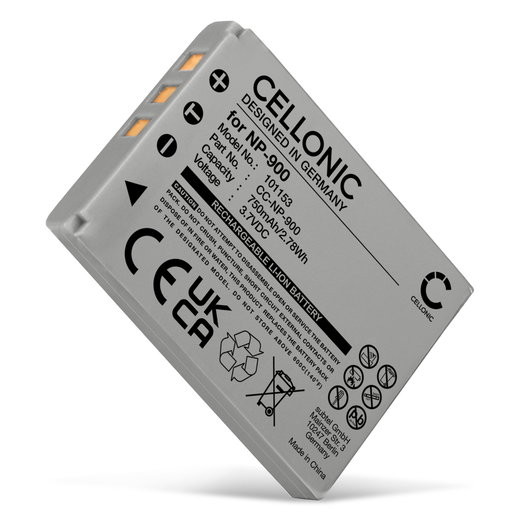 Batterie pour Traveler XS 12 / Super Slim XS 7 / X6 / X5 /DC-5080 / Traveler NP-900, Maginon 750mAh de CELLONIC