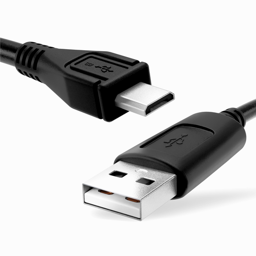 svart datakabel för ZTE Blade V9, V9 Vita, V8, V7, V7 Lite, V7 Max, V6 / L6, L5, L3 / Axon Mini / A452 / S6 mobil & smartphone - 1m 1A för snabb överföring - PVC USB-sladd