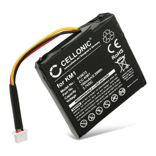 6027A0117401, KM1, XLHS416 XLHS416*08338 GPS accu voor TomTom Via 120 Via LIVE 120 Via 125 Via 130 - 700mAh vervangende batterij navigatie