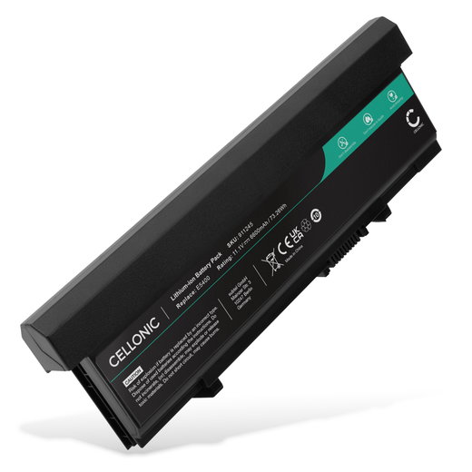 Batteria per portatile Dell Latitude E5550, E5500, E5410, E5510, E5400, PP32LA, MT196, KM742, KM760, RM661 ricambio per laptop 6600mAh 11.1V 