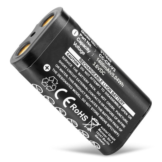 Batteria per Kodak Easyshare CX7430 Z8612 IS C813 C713 Z710 DX4530 Z740 C330 ZD710 CR-V3 (1400mAh, 3.6V) marca CELLONIC