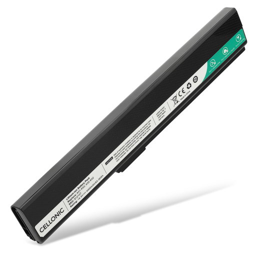 Batería ASUS para ordenador portátil ASUS B43, X52J, K52J, K52F, A52J, A52F, Pro5IJ, K52N, X52N, K52JT, K52JC, P52F, A52D, A32-K52 4400mAh 14.8V  de CELLONIC
