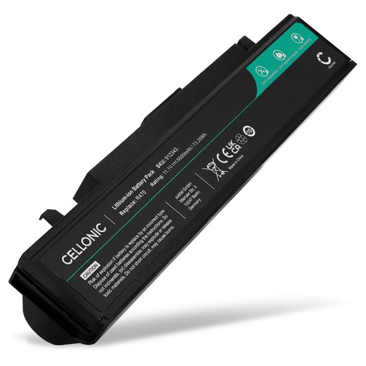 Akku tietokoneeseen SAMSUNG M60, P60 PRO, P50 PRO, Q70, R39, R39 PLUS, R620, R510, R40, R420, R510, R40 PLUS, X60 PLUS, AA-PB2NC6B - 11.1V 6600mAh tuotemerkiltä CELLONIC