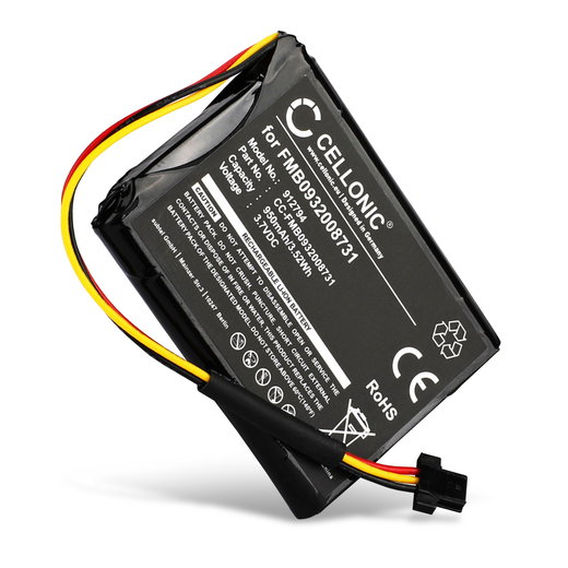 Akku navigaattoriin TomTom Go 500 (2013), Go 510 (2013), Go 50 / Start 50 - 950mAh, 3.6V - 3.7V, FMB0932008731 AHA11110005 6027A0089521 vaihtoakku GPS-laitteeseen
