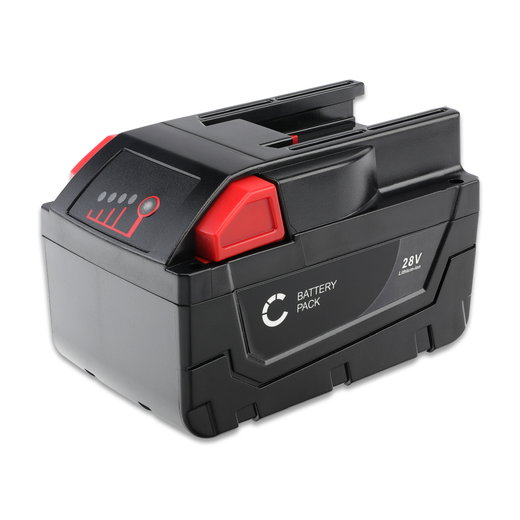 28V Milwaukee gereedschap accu 0700957730, 48-11-2830 reserve accu voor Milwaukee M28 CHPX, V28 AG HX PD, HD28 IW electro schroevendraaier, zaag, schuurmachine