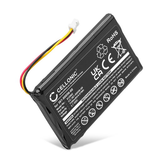 Repuesto de bateria Garmin 361-00056-50 / 361-00056-00 1100mAh - Batería larga duración para GPS Garmin Drive 51 LMT-S, Garmin Drive 50, Garmin DriveSmart 5, Garmin Nüvi 55
