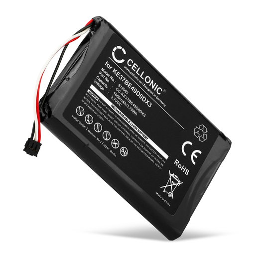 Ersatz Akku für Garmin Edge 800 / Edge 810 / Edge Touring GPS Navigation - Navi Ersatzakku 361-00035-00, KE37BE49D0DX3 - 1000mAh Navigationsgerät Batterie