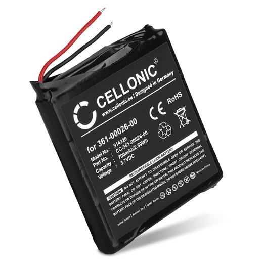 Akku älykelloon Garmin Forerunner 205, Forerunner 305 - 700mAh, 3.6V - 3.7V, 361-00026-00 vaihtoakku