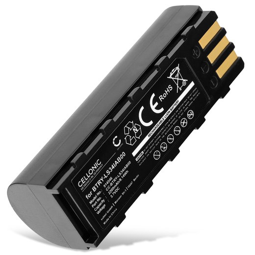 3.6V - 3.7V 21-62606-01,BTRY-LS34IAB00,KT-BTYMT-01R Ersatz Akku für Motorola Symbol DS3478, Symbol DS3578, Symbol LS3478, Symbol LS3578, NGIS, XS3478 Ersatzakku 2200mAh, MDE Barcode Scanner Zusatzakku