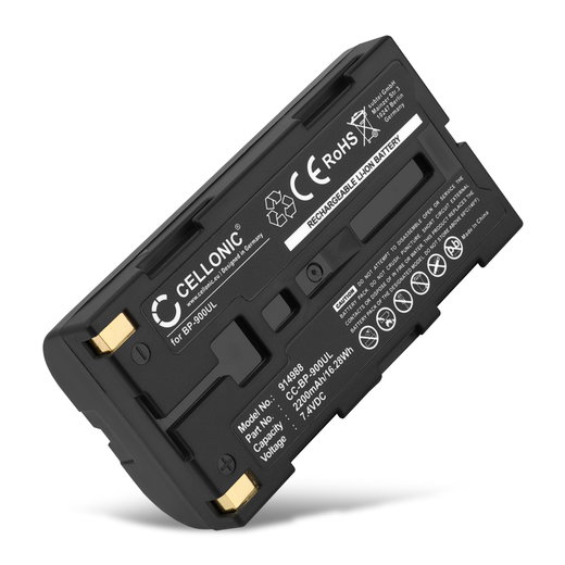 Batterij voor AVIO R300SR, NEC Thermo Gear G30, R300SR BP-900UL Accu (2200mAh, 7.4V) van CELLONIC