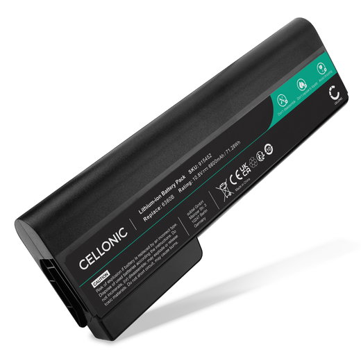 Akku tietokoneeseen HP EliteBook 8470p, 8570p, 6570b, 8460p, 8570w, 8560p, 6470b, 8560w, ProBook 6560b, 6460b, ST09, CC06XL - 10.8V 6600mAh tuotemerkiltä CELLONIC