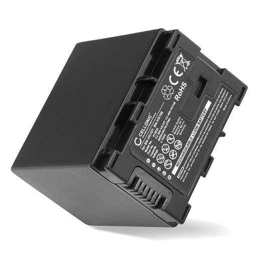 Batterie pour JVC GZ-HM650 GZ-MG750 GZ-E15 GZ-EX315 EX215 GZ-HM550 HM30 HM310 HM330 GZ-HD620 BN-VG107 VG108 VG114 VG121 (4450mAh, 3.7V) de CELLONIC