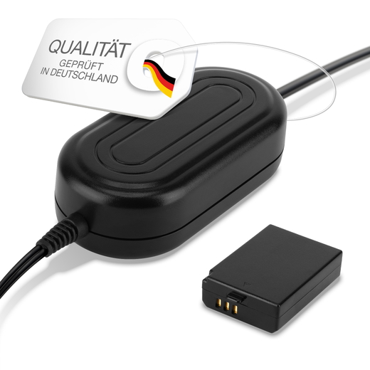 Netzteil für Canon EOS 1100D 1200D 1300D 1D X Stromkabel AC Adapter ACK-E10 DC-Kuppler – Dummy-Akku – Netzadapter von CELLONIC