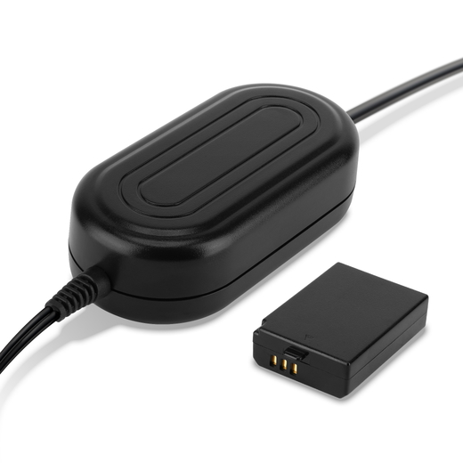 Vervangende AC adapter voor Canon EOS 1100D 1200D 1300D 1D X AC-adapter ACK-E10 DC-koppeling – Dummybatterij  van CELLONIC