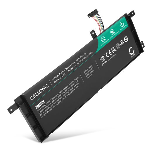 Akku tietokoneeseen ASUS F553M, X553M, R515M, X553MA, R413M, X453M, F553MA, F453M, F552CL - 7.2V 3800mAh tuotemerkiltä CELLONIC