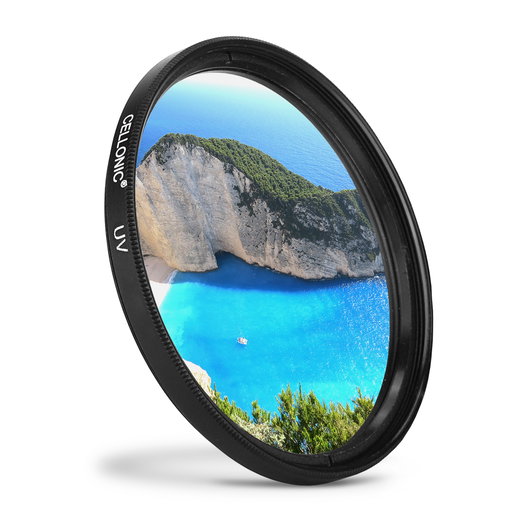 Filtro UV para objetivos y cámaras Zeiss Biogon T* 2/35 ZM C Biogon T* 2,8/35 ZM Planar T* 2/50 ZM (Ø 43mm) con Ø 43mm Filtro protector, Filtro ultravioleta, Cristal traslucido