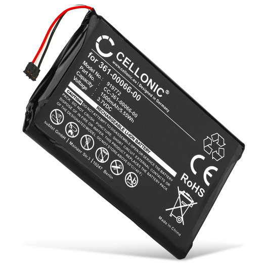 Akku navigaattoriin Garmin Camper 760, Nüvi 2689, Nüvi 2757, Nüvi 2797, Dezl 760, Nüvi - 1500mAh, 3.6V - 3-7V, 361-00066-00 361-00066-10 vaihtoakku GPS-laitteeseen