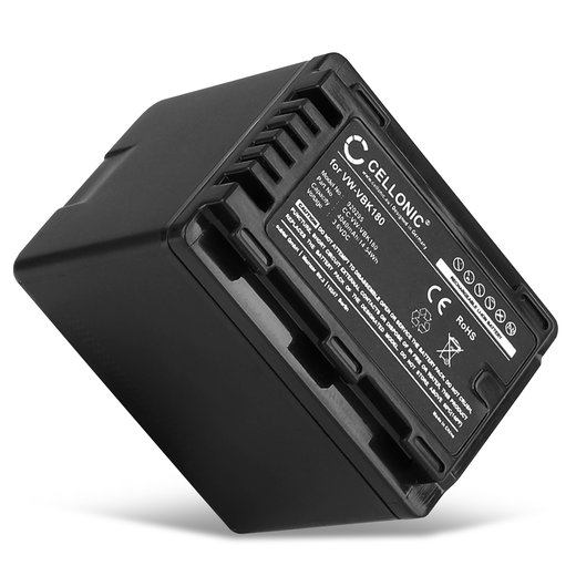 Batterij VW-VBT190, VW-VBT380, VW-VBK180 voor Panasonic HC-V180, HC-V777, HC-V770, HC-V380, HC-VX870 camera - 4040mAh vervangende accu camcorder