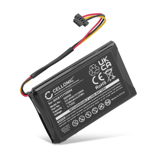 1x Batterij voor TomTom Go 510, Go 520, Go 500, GO 930, Go Basic 6, Go 520 WIFI, Via 62, 4FA50, Pro 7250 Truck, AHA11110004, P5, P6 (1100mAh, 3.7V) van CELLONIC