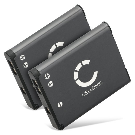 2x CELLONIC Camera Battery for Nikon CoolPix S33 S32 S2500 S3100 S3300 S3500 S3700 S4200 S4300 S5300 S6800 S6900 S7000 W100 Replacement EN-EL19 NP-BJ1 Battery 700mAh Backup