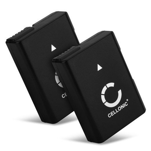 2x Batteria per Nikon D3300 D5200 D5600 D3500 D5300 D3100 D3200 D5100 D3400 EN-EL14 EN-EL14a EN-EL14, EN-EL14a (1050mAh, 7.4V) marca CELLONIC