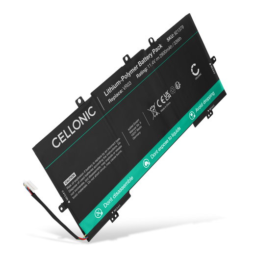 Batterie pour HP Envy 13-d000, 13-d002, 13-d003, 13t-d000 i5, Pavilion 13-d023, 13-d024, VR03XL 11.4V 2900mAh de CELLONIC