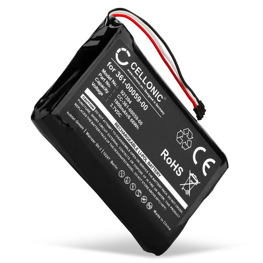 Batteria CELLONIC 361-00059-00 per navigatore GPS Garmin Zumo 390, Zumo 350, Zumo 340 (010-01043-01, 020-00218-05) Affidabile ricambio 1800mAh compatibile al 100%