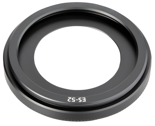 Vastavalosuoja ES-52 kameraan Canon EF 40mm f/2.8 STM EF-S 24mm f/2.8 STM - bajonetti pyöreä vastavalosuoja tuotemerkiltä CELLONIC