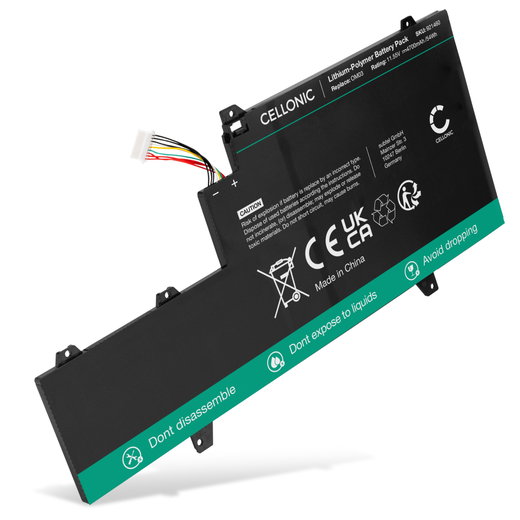 Batterij voor HP EliteBook x360 1030 G2, EliteBook 1030 G2, OM03XL, HSN-I04C, HSTNN-IB70 Laptop - 4700mAh 11.55V 