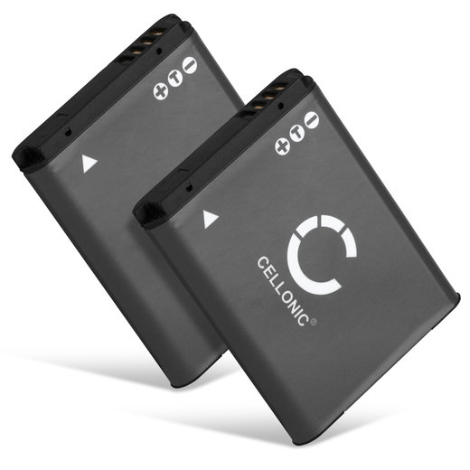 2x Batteria BP70A AD43-00194A per fotocamera Samsung MV800 WB30f WB35f WB50f DV150f ST30 ST65 ST66 ST70 ST72 ST77 ST150f PL20 PL100 PL120 Affidabile ricambio da 700mAh, marca CELLONIC