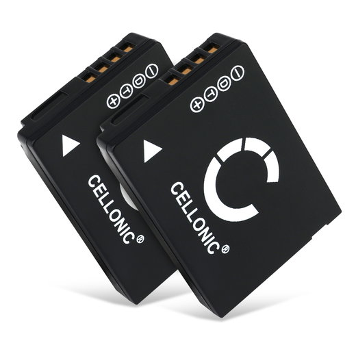 2x DMW-BCG10E Ersatz Akku für Panasonic Lumix DMC-TZ10 TZ6 TZ7 TZ8 TZ18 TZ20 TZ22 TZ25 TZ30 TZ31 TZ35 DMC-ZX1 DMC-ZS7 ZS3 ZS8 ZS10 ZS19 ZS20 - Kamera Ersatzakku - Kameraakku 890mAh, Batterie