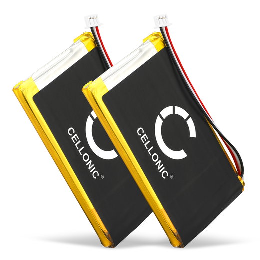 2x Akku navigaattoriin TomTom GO 530, GO 630, GO 720, GO 730, GO 930, Traffic, SatNav - 1300mAh, 3.6V - 3.7V, AHL03714000,VF8 vaihtoakku GPS-laitteeseen
