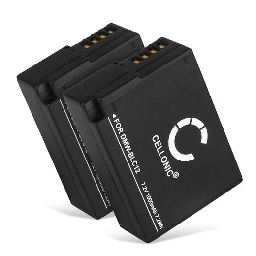 2x Batteri till Sigma DP2Q; DP3Q; DP1Q; Leica Q (Typ 116) BP-DC12-E BP-51 (1000mAh, 7.4V) från CELLONIC