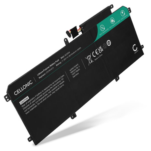 Batterie pour ASUS ZenBook UX305FA, UX305CA, U305FA-5Y10, U305CA-6Y54,ASUS, U305CA-6Y30, ASUS C31N1411 11.55V 3610mAh de CELLONIC