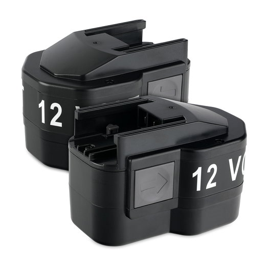2x Akku työkaluun AEG BEST12 X, BS2E 12 E, BEST 12, BS12 x, BBS12 KX RAPTOR - BXS12, B 12, B 12-1, B 12-1, BX 12, PBS 3000 / 12V vaihtoakku, 12V, 3Ah, NiMH