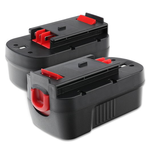 2x Akku työkaluun Black & Decker Firestorm FS18/FS1800/FS1800CS/FS1800D - A18, 244760-00, A1718, A18E, HPB18, HPB18-OPE vaihtoakku, 18V, 3Ah, NiMH