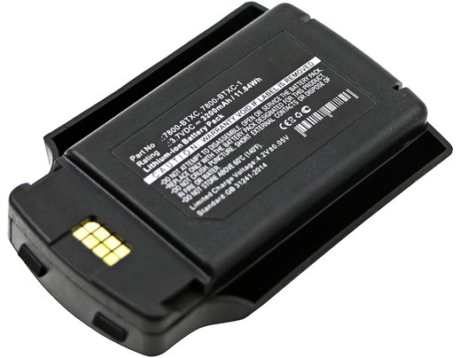 Batteria 7600-BTEC per lettore di codici a barra Dolphin 7600 7600 II Honeywell Dolphin 6500 EP Handheld Dolphin 7600 Dolphin 7600 II 3200mAh 3.7V marca CELLONIC